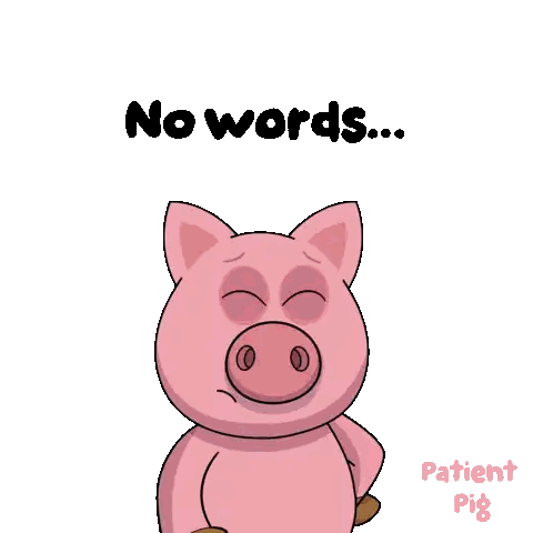 Cartoon Pig No Words GIF