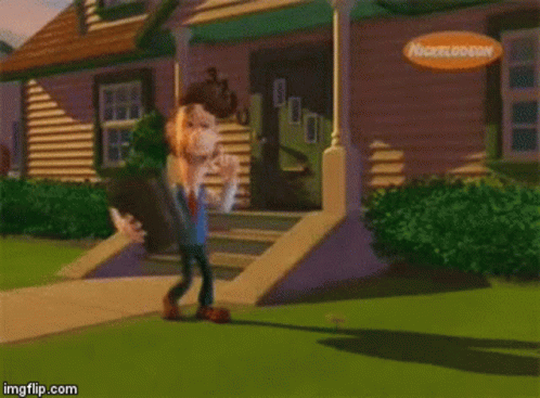 Cartoon Pig Saying I Know Where You Live GIF