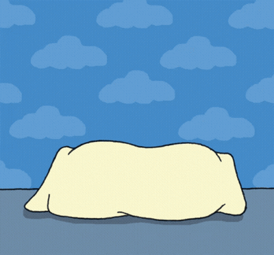 Cartoon Pillow With Rose Sweet Dreams GIF
