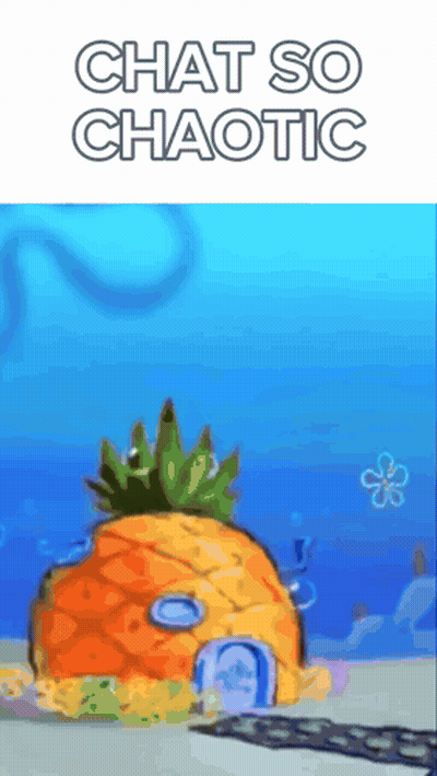 Cartoon Pineapple House Chat So Chaotic GIF