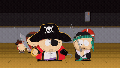 Cartoon Pirate With Hat and Eye Patch