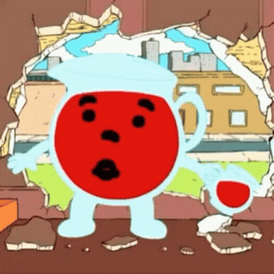 Cartoon Pitcher Of Ketchup With Surprised Face GIF