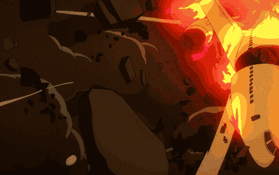 Cartoon Plane On Fire With Number 11 GIF