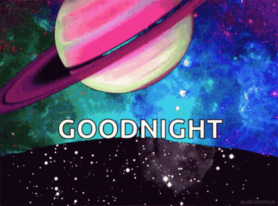 Cartoon Planet Saying Goodnight GIF
