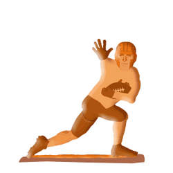 Cartoon Player Heisman Pose Pause GIF