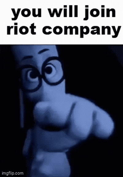 Cartoon Pointing Saying You Will Join Riot Company GIF
