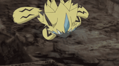 Cartoon Pokemon Flying Through Air GIF