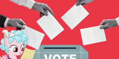 Cartoon Pony Voting GIF