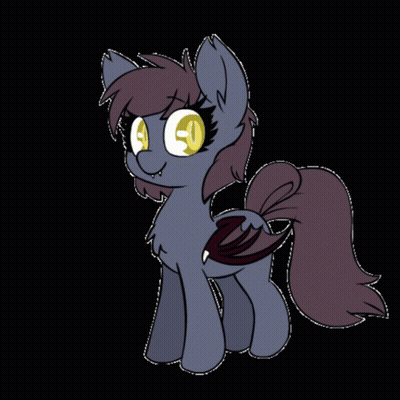 Cartoon Pony With Bat Wings GIF
