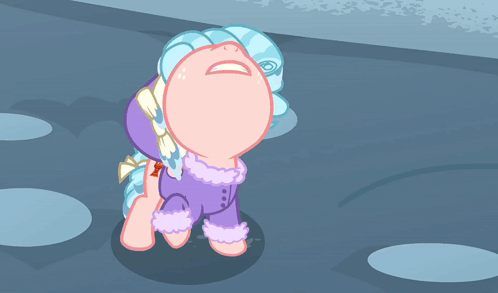Cartoon Pony With Open Mouth And Heart GIF
