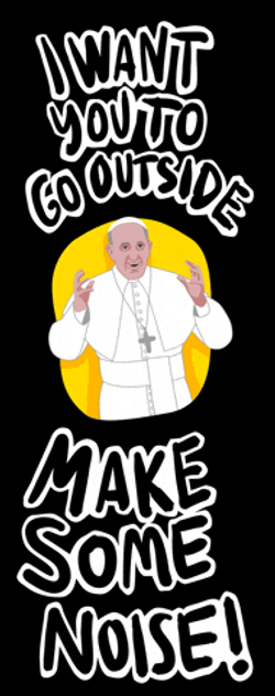 Cartoon Pope Francis Mobile Dancing GIF
