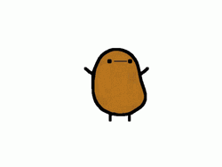 Cartoon Potato Happy Dancing GIF