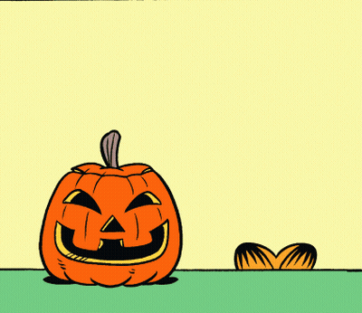 Cartoon Pumpkin With Face GIF