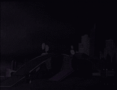 Cartoon Purple City With Purple Vehicle GIF