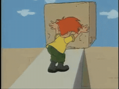 Cartoon Pyramid In Field GIF