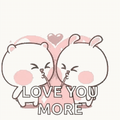 Cartoon Rabbit Blowing Kiss Saying I Love You GIF
