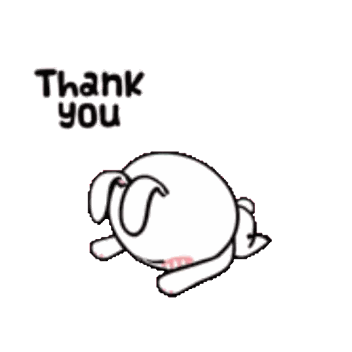 Cartoon Rabbit Giving Thumbs Up Sticker