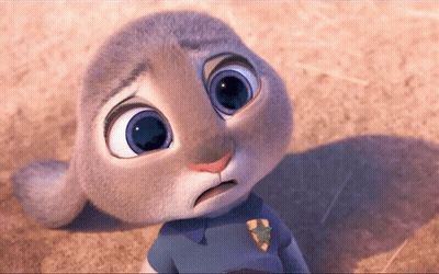 Cartoon Rabbit In Blue Shirt GIF