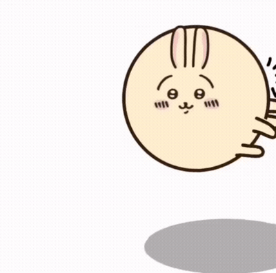 Cartoon Rabbit In Circle GIF