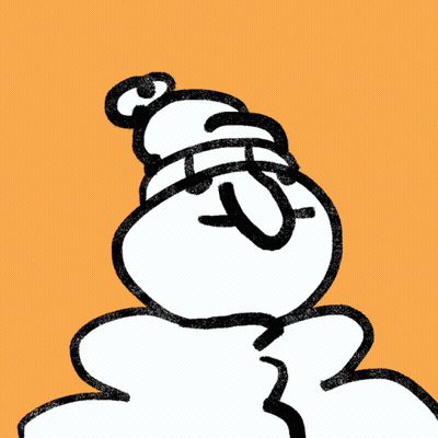 Cartoon Rabbit On Red Background GIF