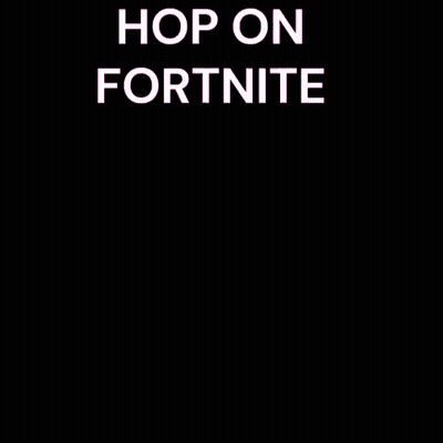 Cartoon Rabbit Saying Hop On Fortnite GIF
