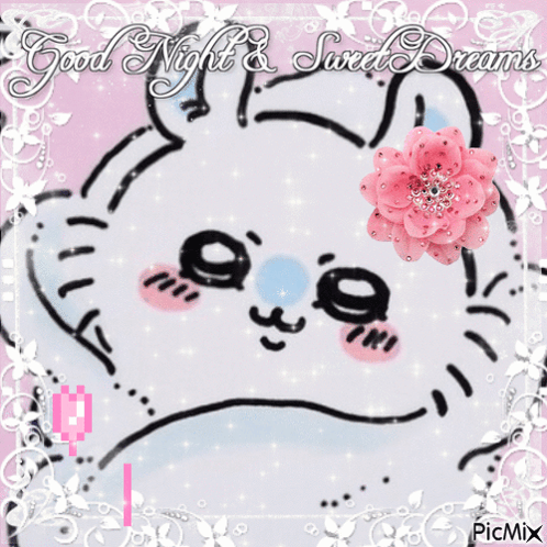 Cartoon Rabbit Standing Next To Cat GIF
