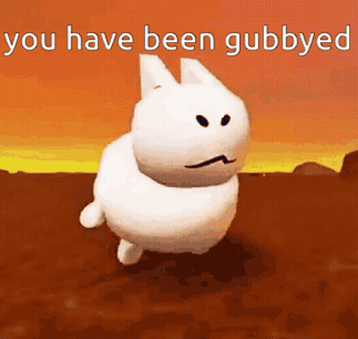 Cartoon Rabbit Walking In Dirt Saying You Have Been Gubbyed GIF