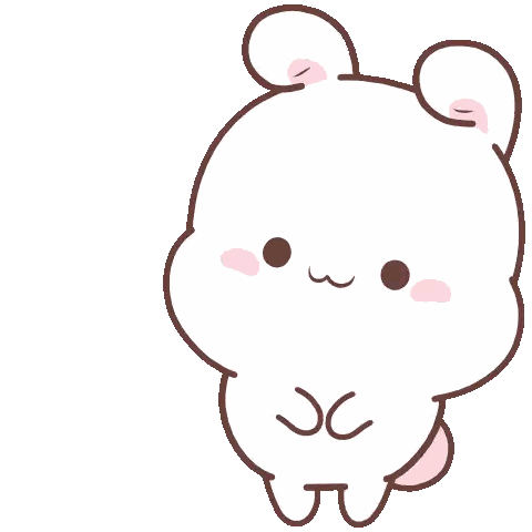Cartoon Rabbit With Chinese Writing Sticker