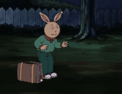 Cartoon Rabbit With Large Mouth GIF