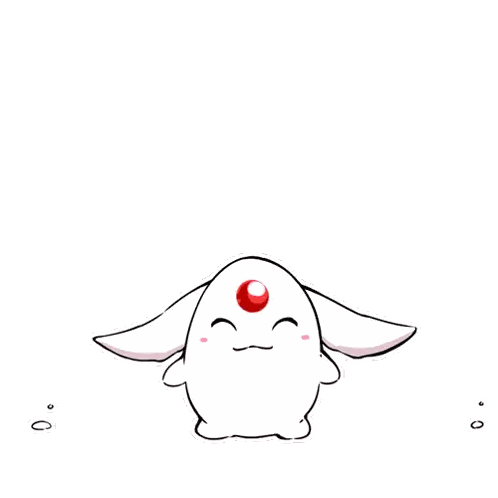 Cartoon Rabbit With Red Circle Sticker