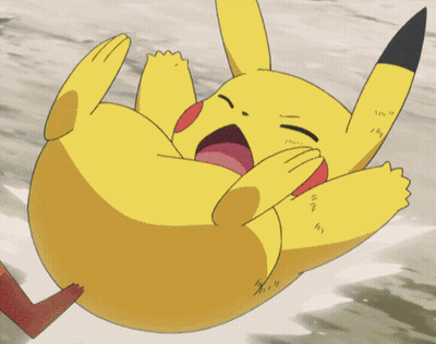 Cartoon Rabbit With Red Ears Yawning GIF