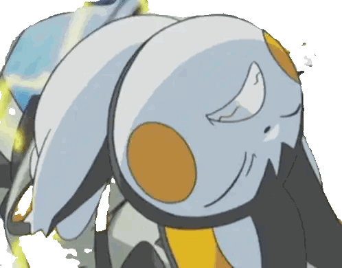 Cartoon Rabbit With Yellow Face Spot Sticker