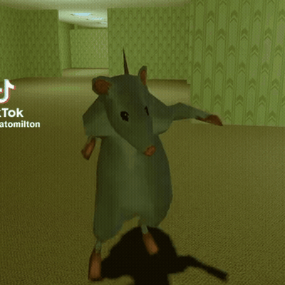 Cartoon Rat Standing GIF