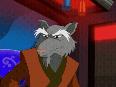 Cartoon Rat With Beard Mustache At Sign S GIF