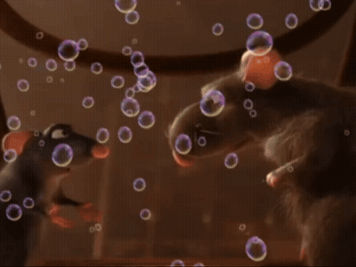 Cartoon Rat With Bubbles Coming Out Of Nose GIF