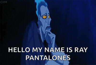 Cartoon Ray Pantalones Says Hello GIF