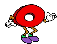 Cartoon Red Doughnut With Arms And Legs Sticker