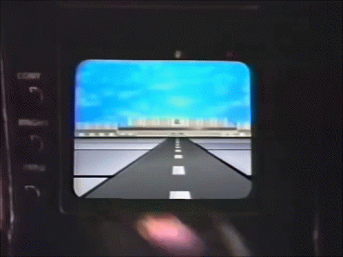 Cartoon Road Going To A Building GIF