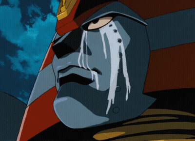Cartoon Robot Crying Tears GIF