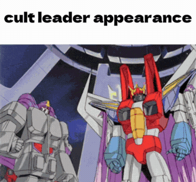 Cartoon Robot Cult Leader Appearance GIF