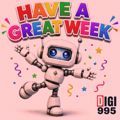 Cartoon Robot Dancing Have A Great Week GIF