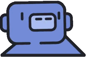 Cartoon Robot Face Sticker