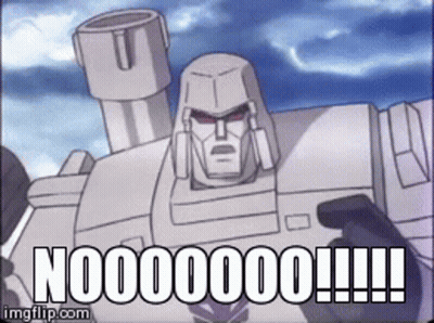 Cartoon Robot Saying Nooo GIF