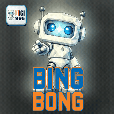 Cartoon Robot With Bing Bong GIF