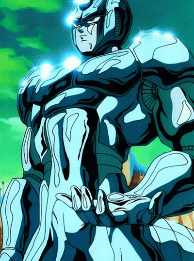 Cartoon Robot With Blue Glowing Head GIF