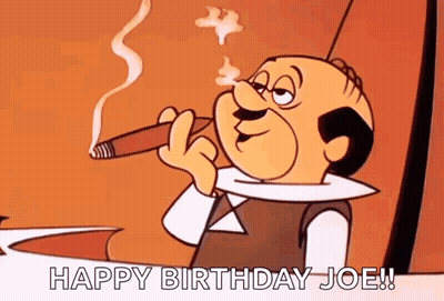 Cartoon Robot With Man On Screen GIF