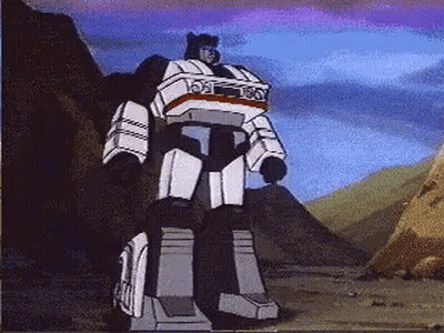 Cartoon Robot With Number 100 GIF