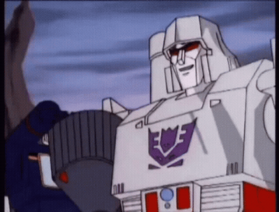 Cartoon Robot With Purple EWF Logo On Chest GIF