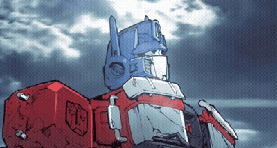 Cartoon Robot With TF Letters On Head GIF