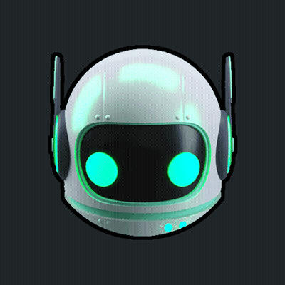 Cartoon Robot With Two Green Lights GIF